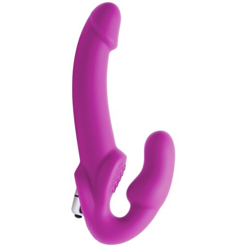 Strap U Evoke Strap-on Dildo med Vibrator - Lilla